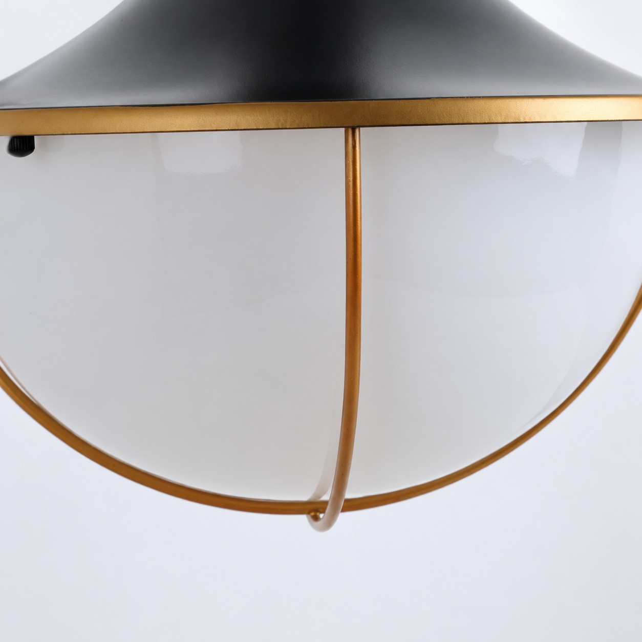 Black and Gold Outdoor Wall Lantern