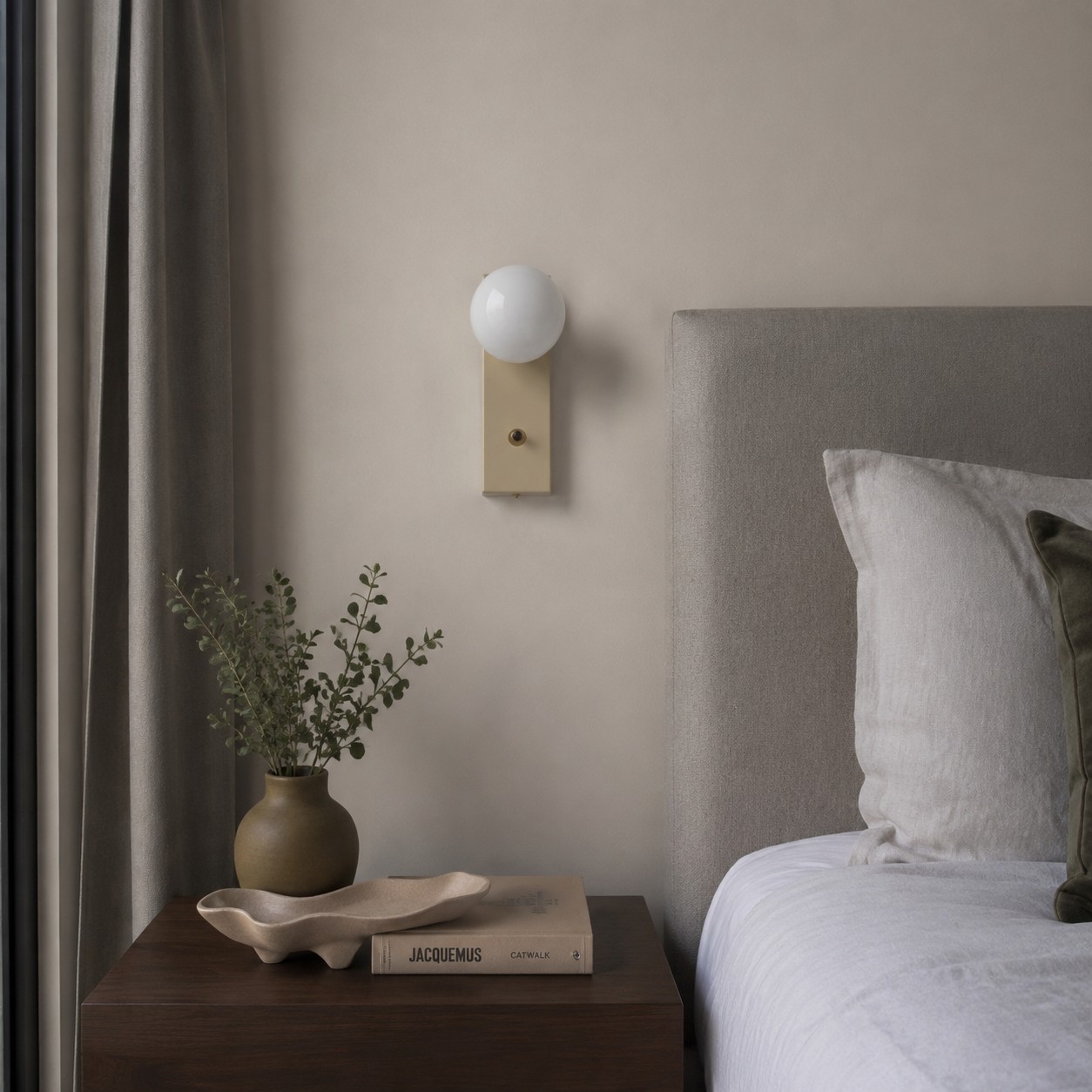 Bedroom wall installation scene