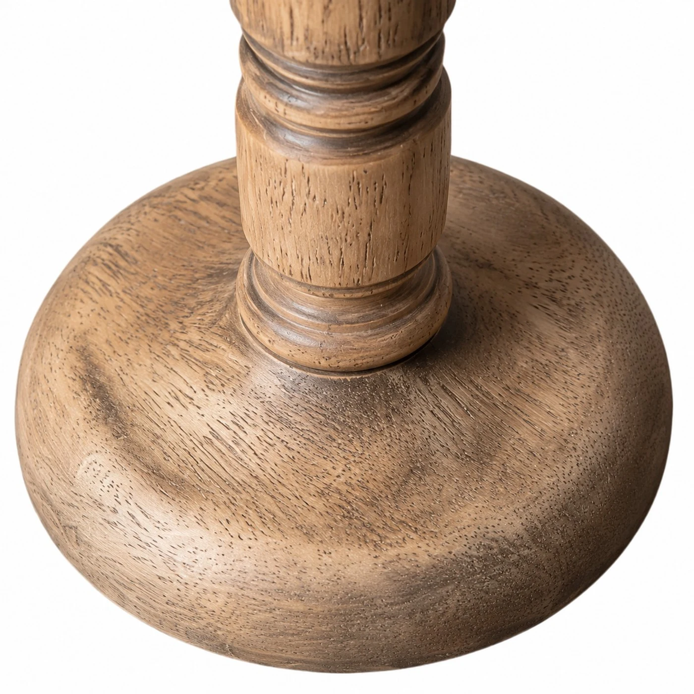Weighted wooden base detail