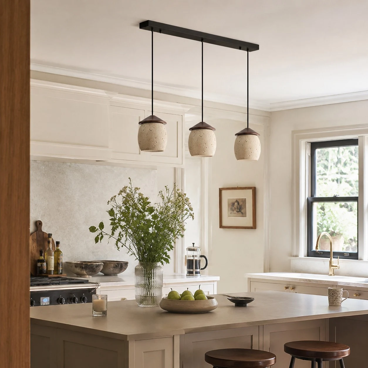 Three-light dining/kitchen scale scene