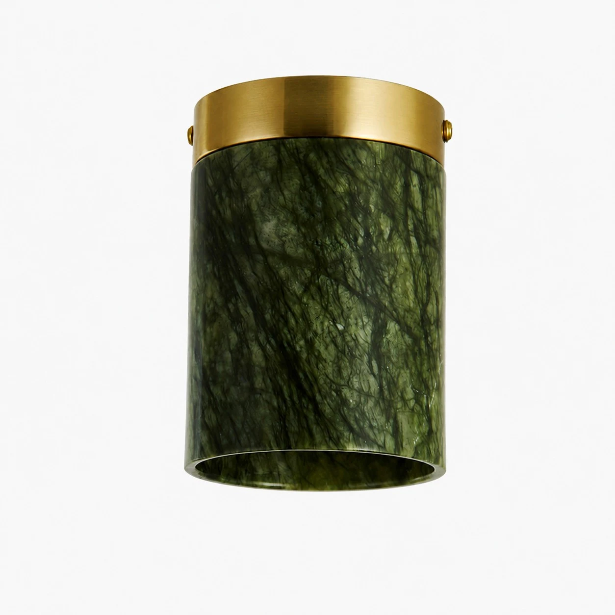 Style A dark green gold vintage flush mount ceiling light