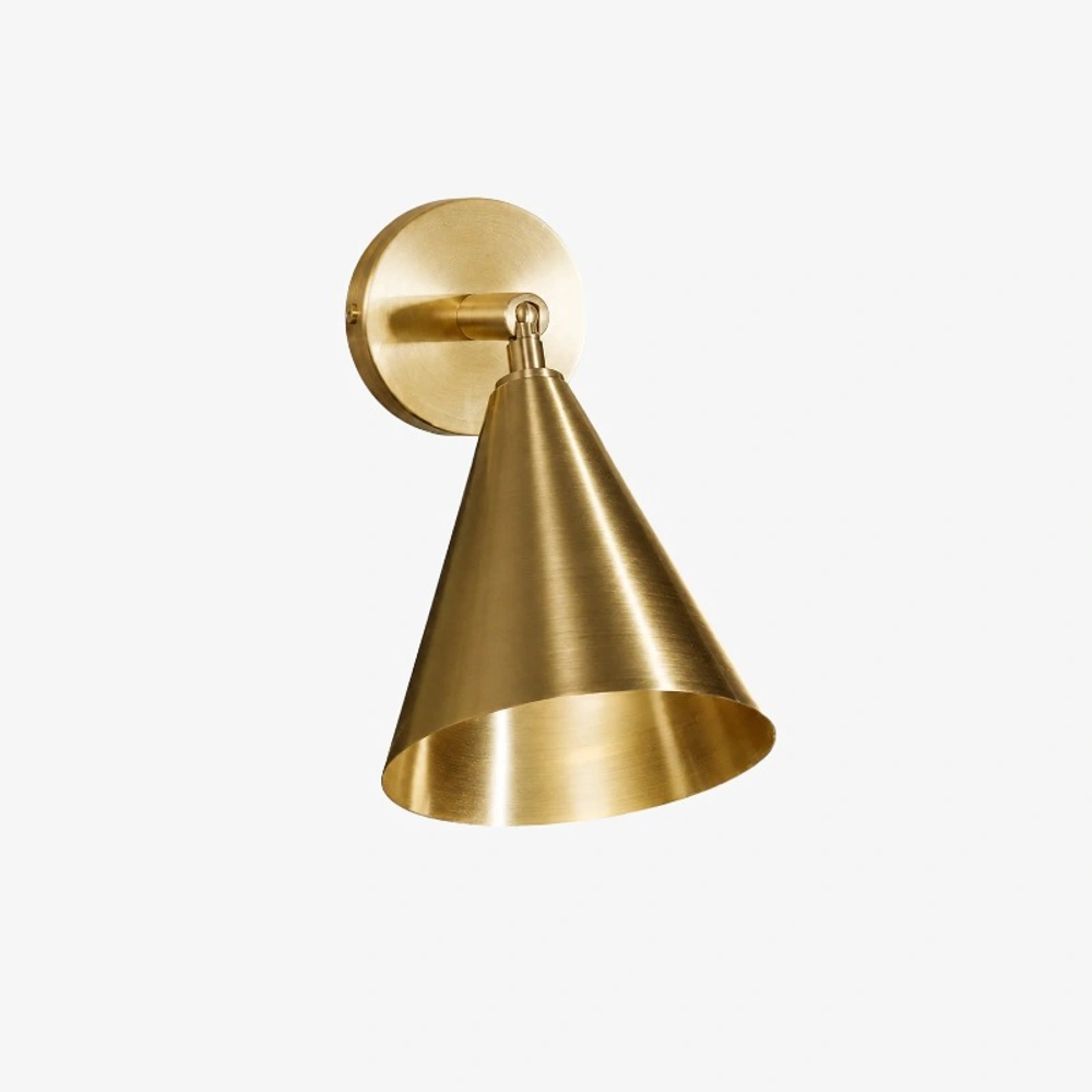 Natural Brass wall light finish