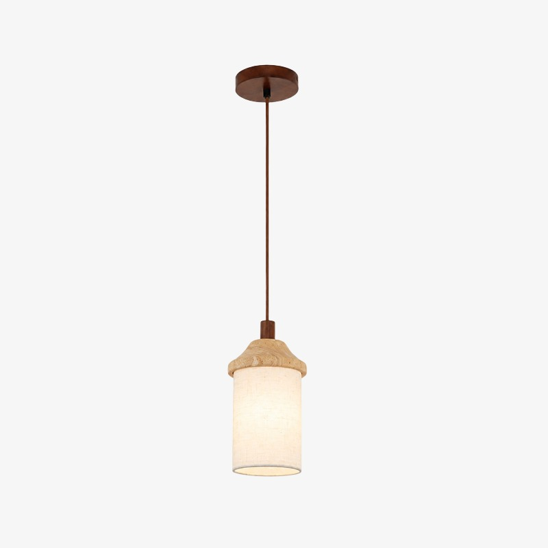 Walnut Wood travertine pendant