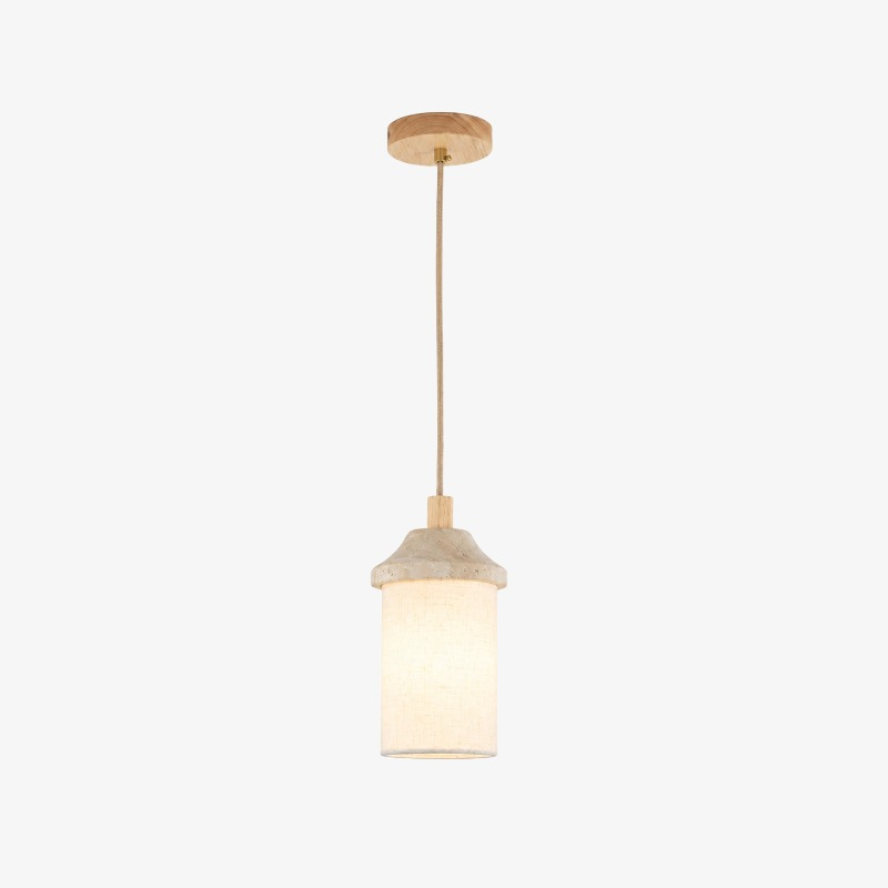 Log travertine pendant