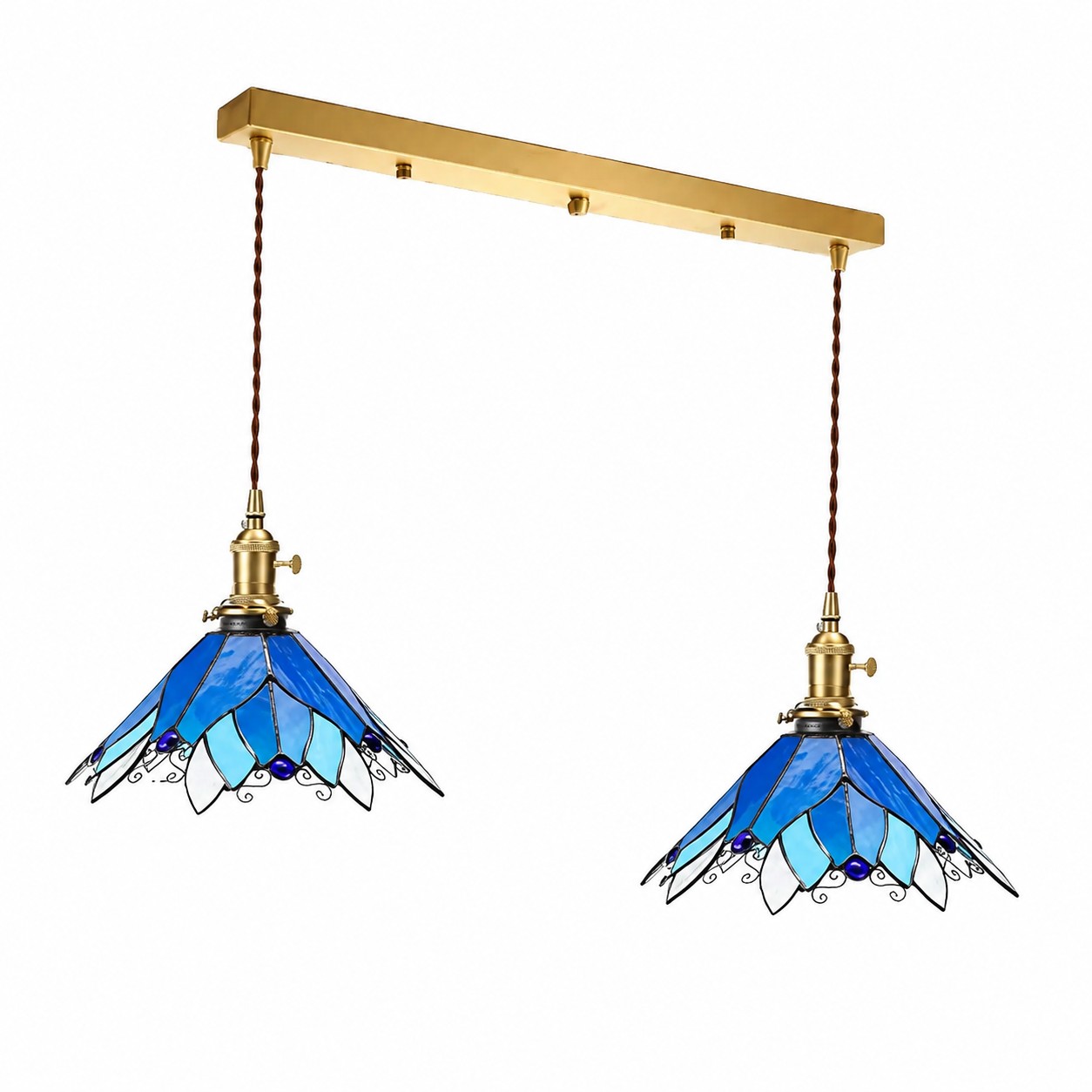 Handcrafted Stained Glass Pendant Light Collection