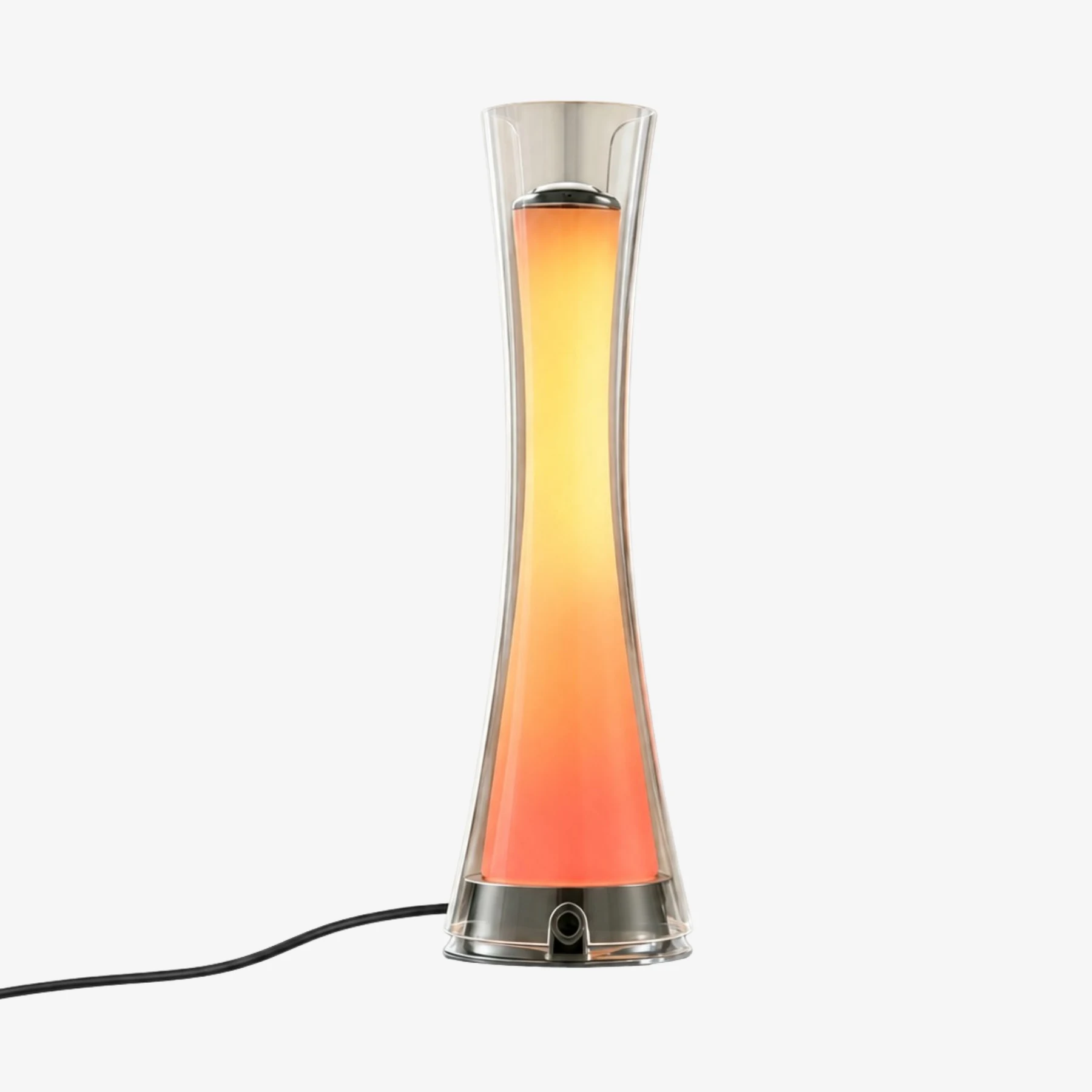Warm yellow gradient sunset table lamp