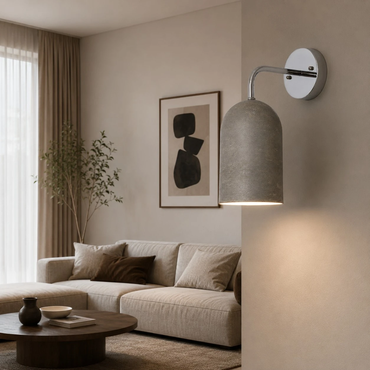 Vintage wall sconce installation scene
