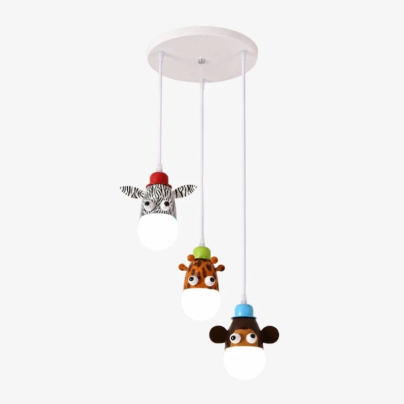 Three-light animal pendant set
