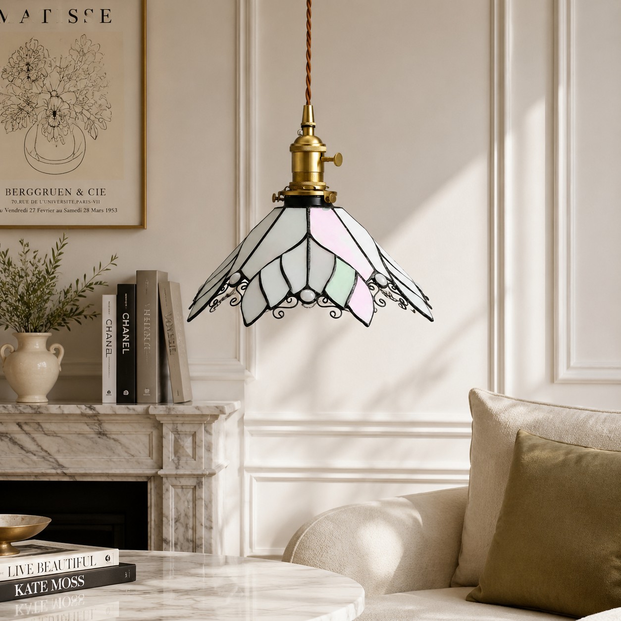 Handcrafted Stained Glass Pendant Light Collection