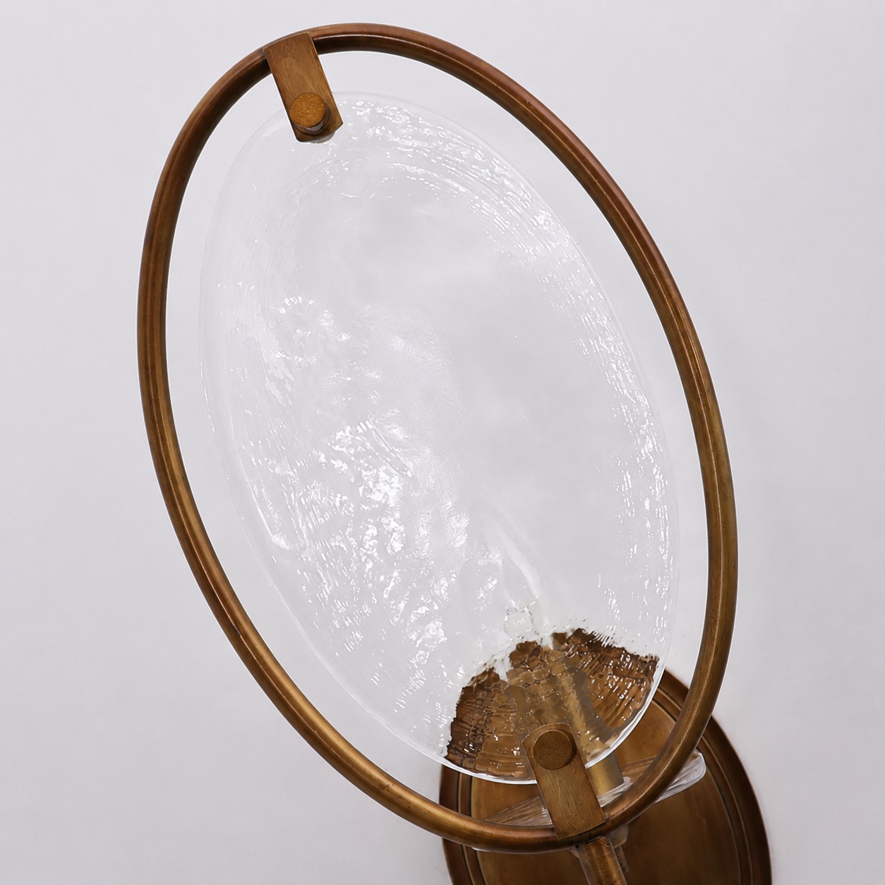 Oval Glass Wall Sconce With Pull Chain