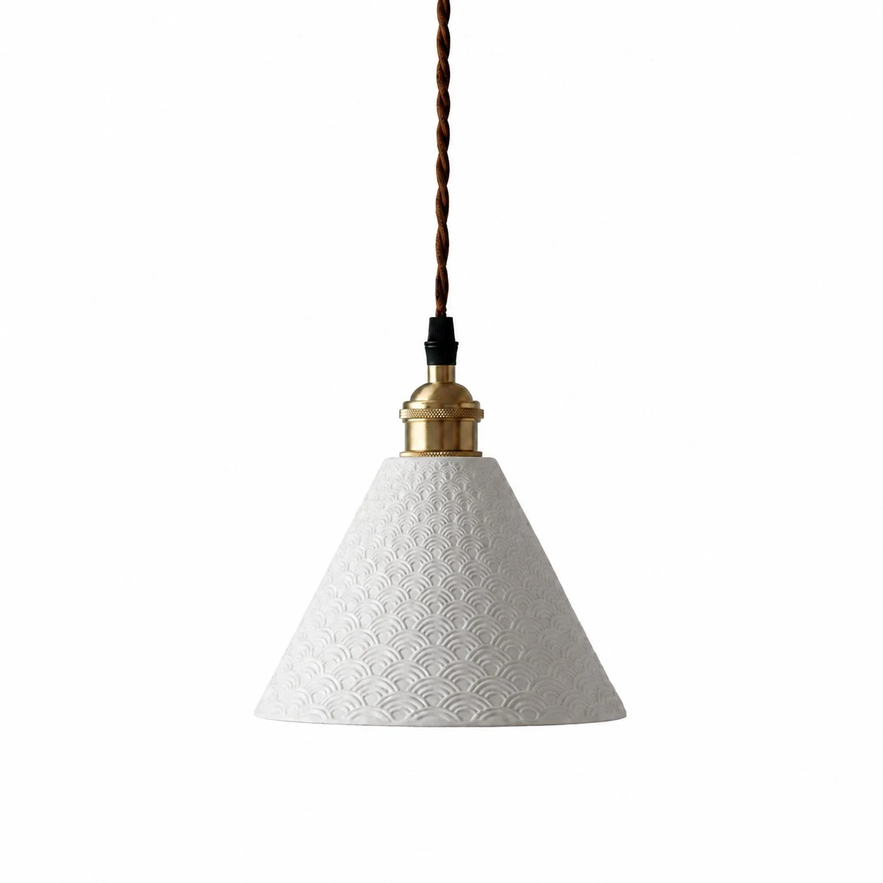 sku cone wave white brass