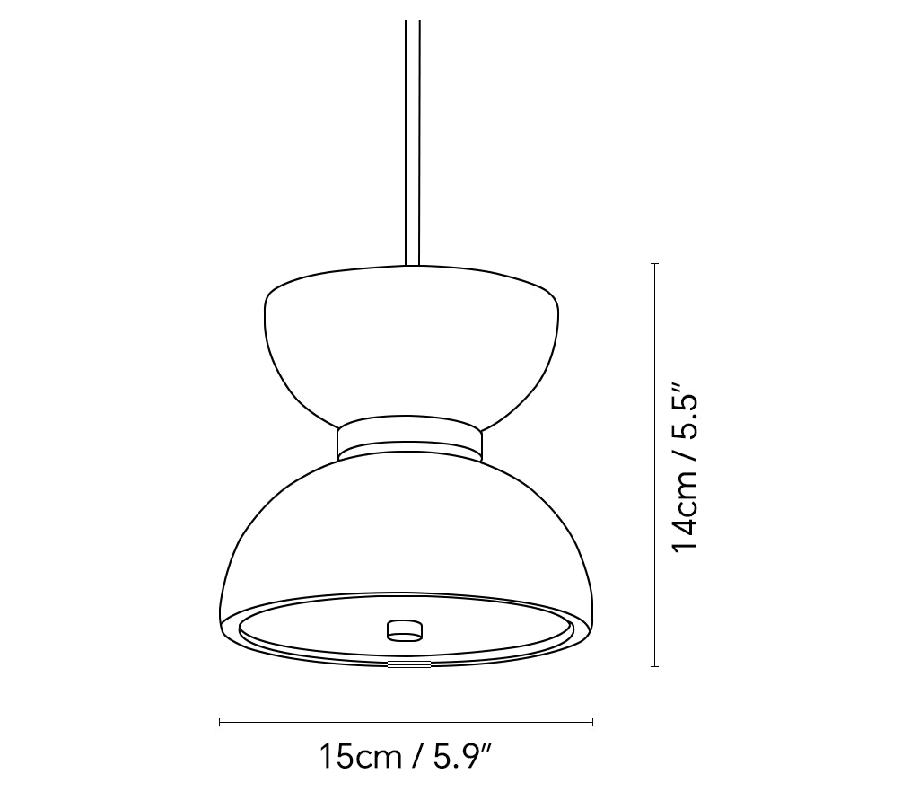 Randolf Travertine Pendant Lamp
