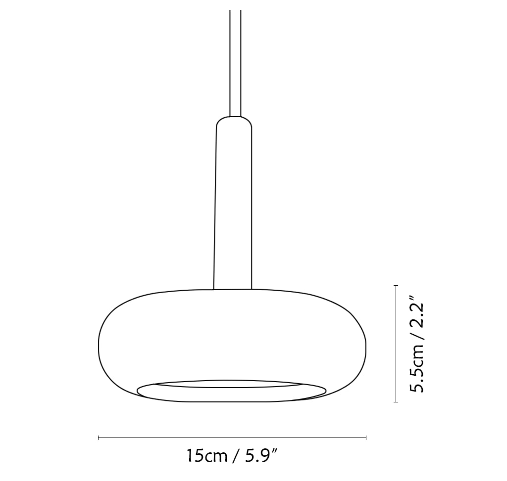 Round Travertine Pendant Light