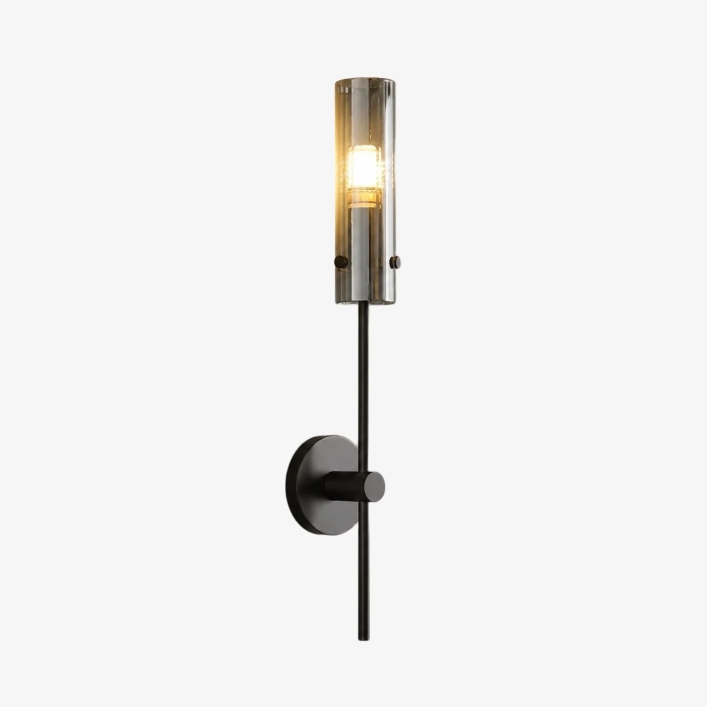 Copper black alabaster wall sconce with one light head