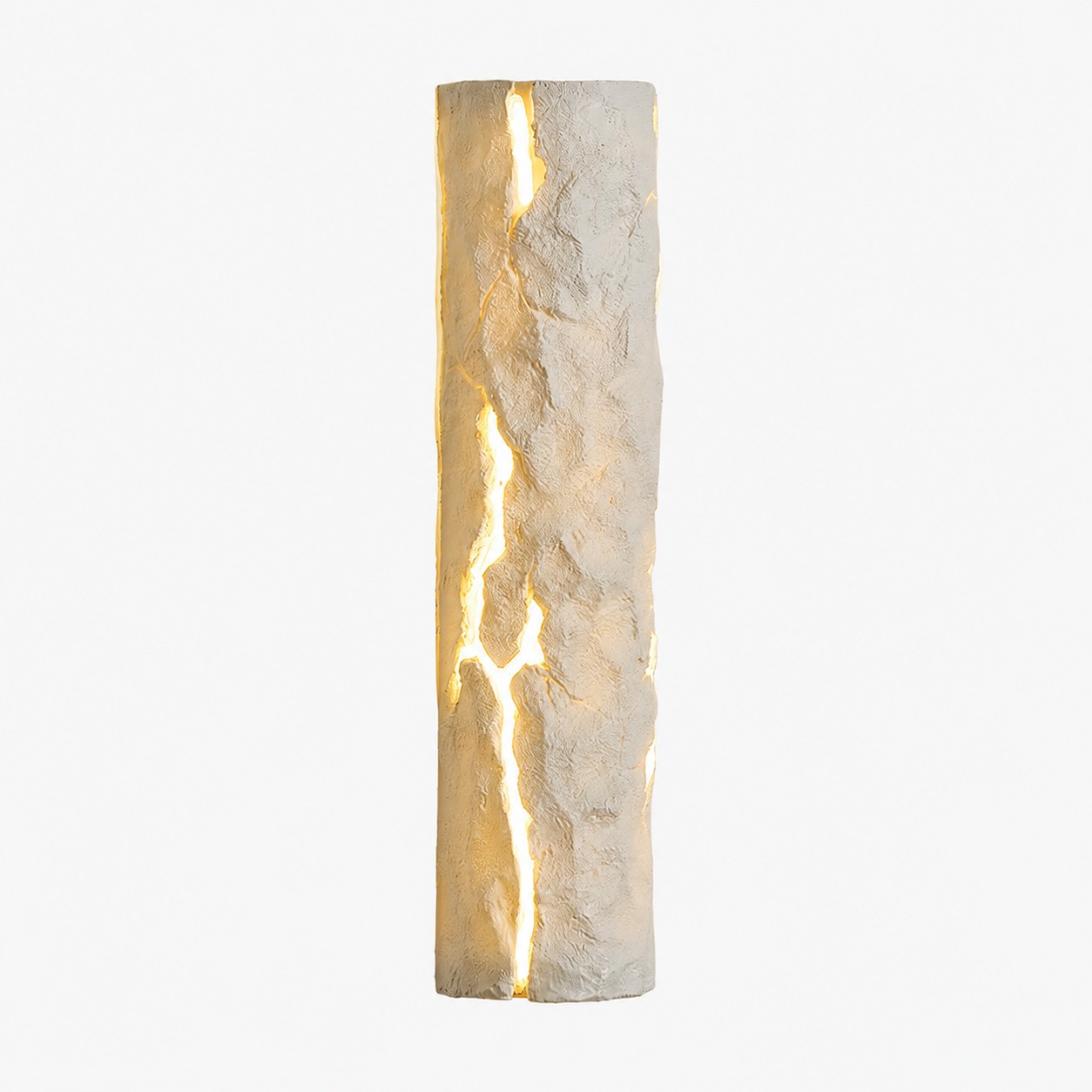sku white resin crack wall light