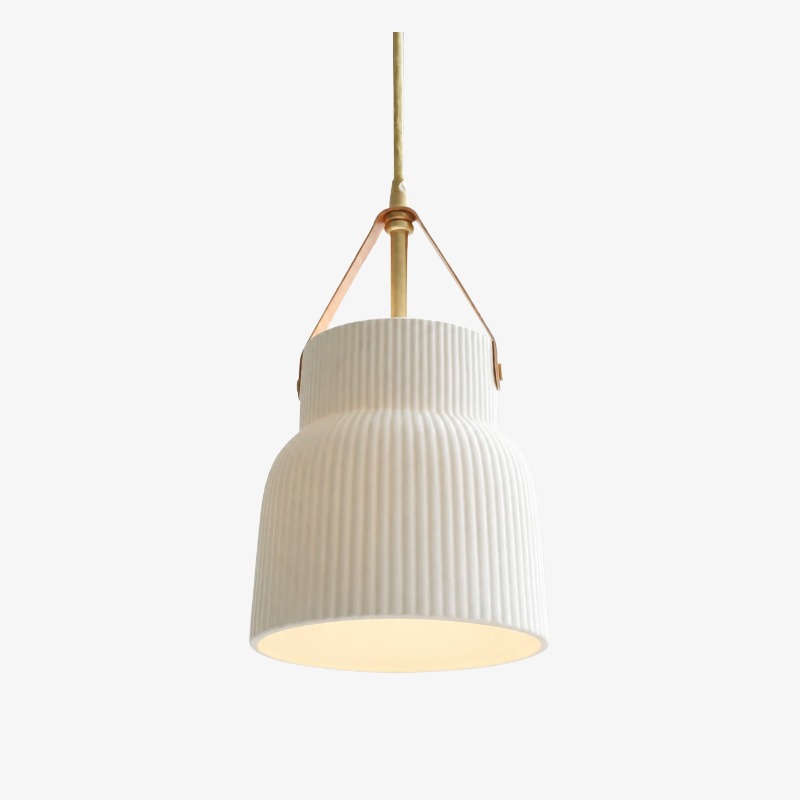 Style B ceramic brass pendant light
