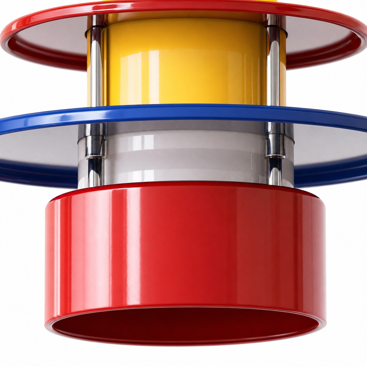 Bauhaus color block pendant light