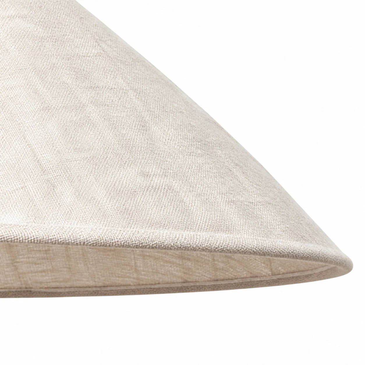 Close-up detail of the Siya linen shade texture