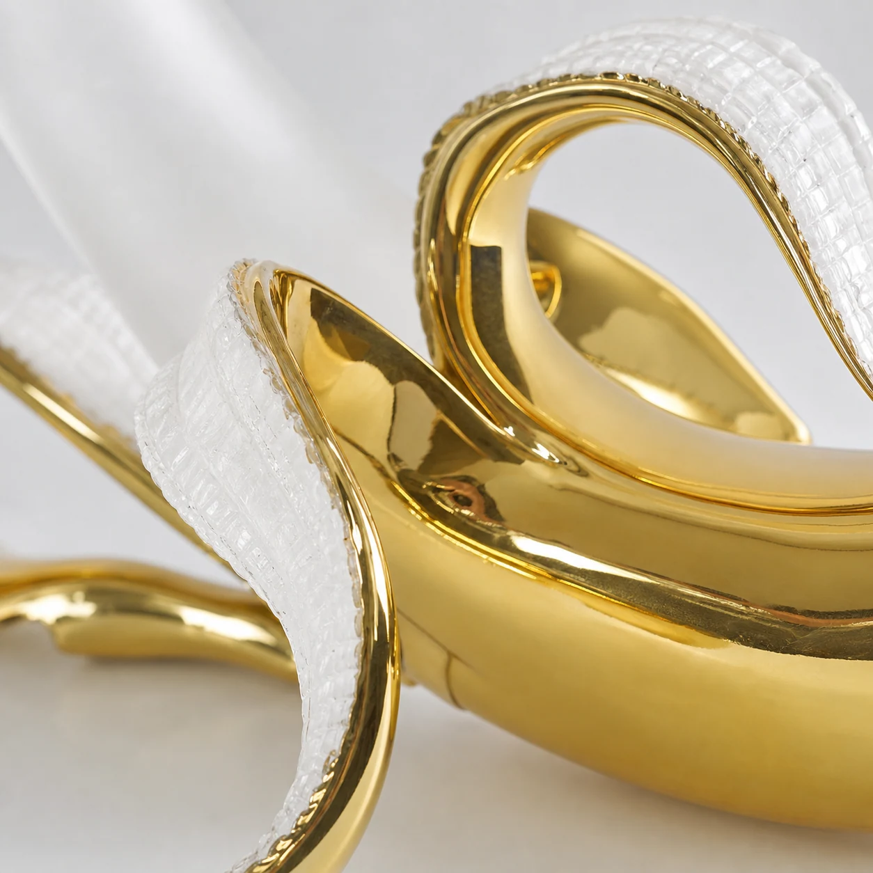 Close-up detail of Banana Lights Art Deco Table Lamp finish
