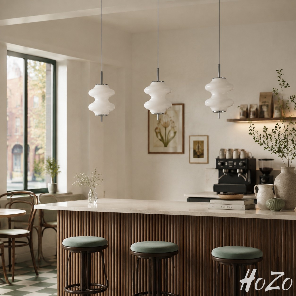 Lampada a sospensione a strati Mallew Honeycomb - Lampada a sospensione in vetro dal design moderno per sala da pranzo e camera da letto (immagine 4)