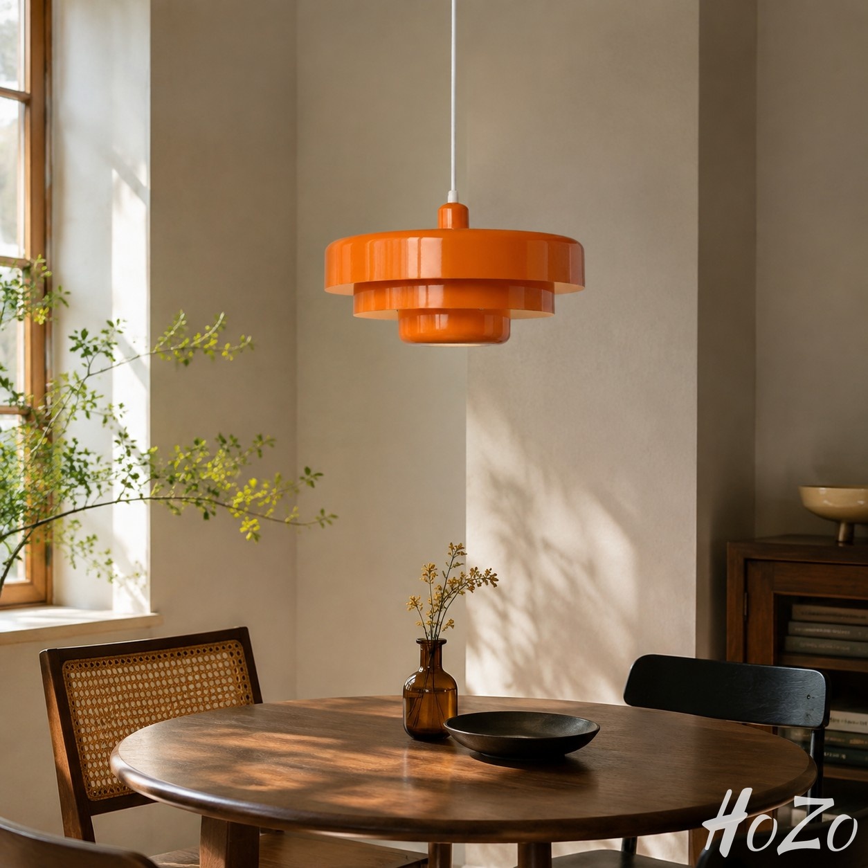 Malero Drielagige Macaron Hanglamp – Moderne Schijfvormige Plafondlamp voor Eetkamer of Keukeneiland scène 1