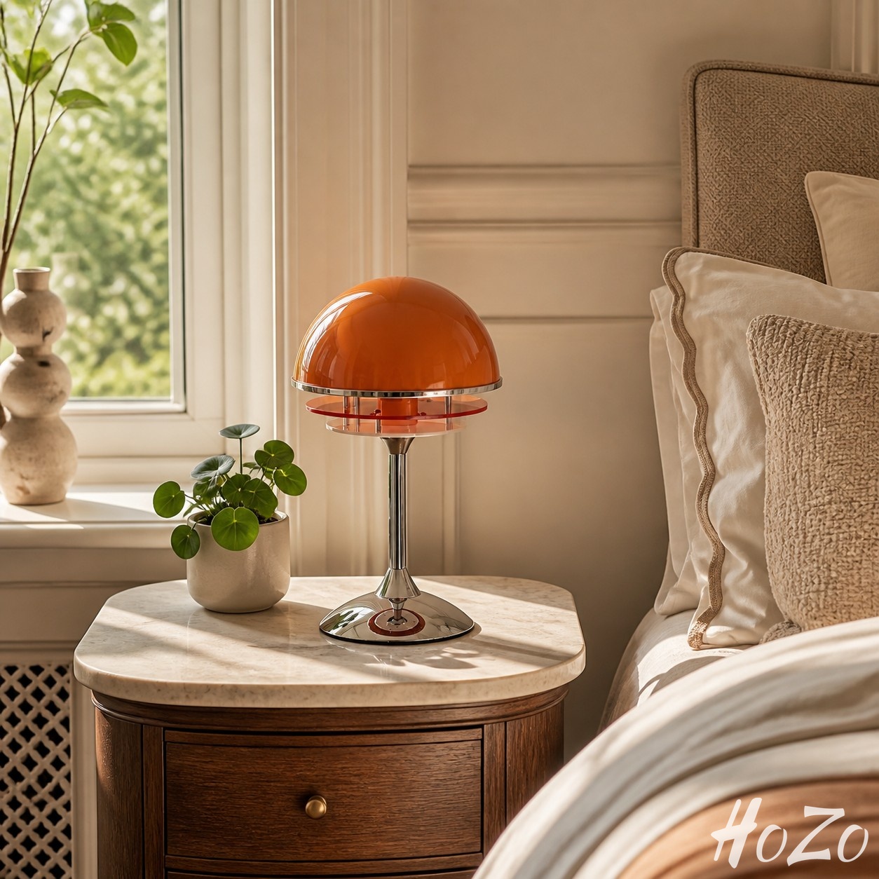 Afterglow Sunset Glow Geometrische Tafellamp – Moderne Sculpturale Stijl voor Bureau, Nachtkastje, Woonkamer, kamer scène 1