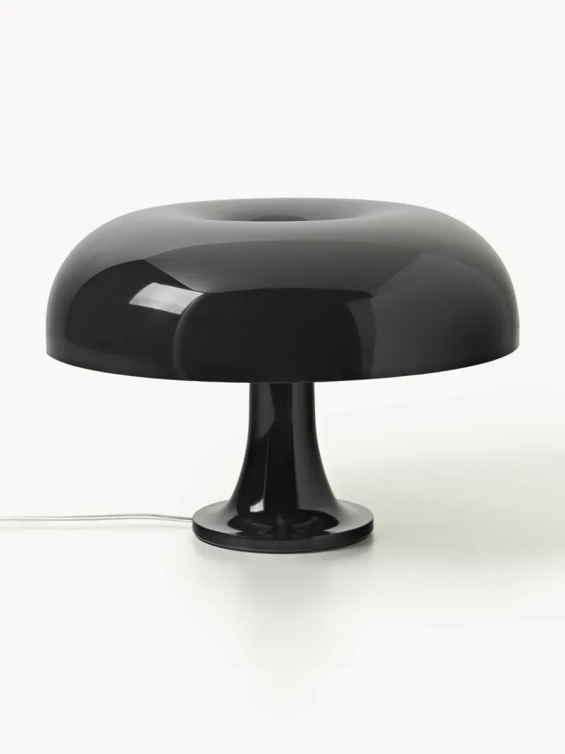 Lámpara de mesa seta de acrílico brillante - Negro