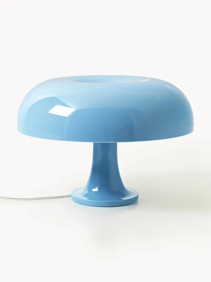 Lámpara de mesa seta de acrílico brillante - Azul claro
