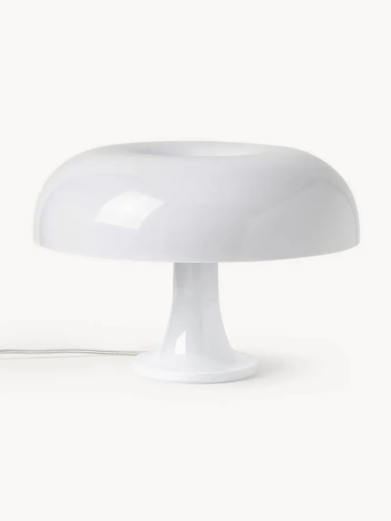 Lámpara de mesa seta de acrílico brillante - Blanco